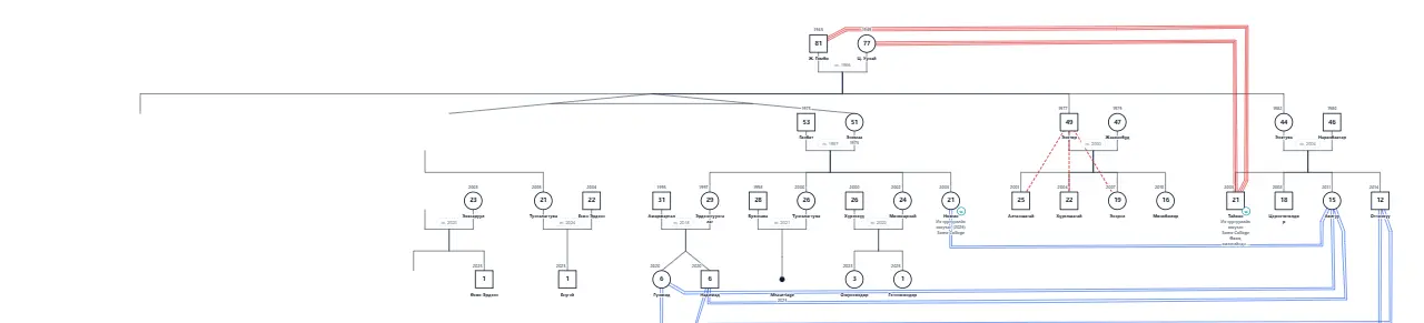 Tutorial: Getting Started Genogram: genogram of 48 people