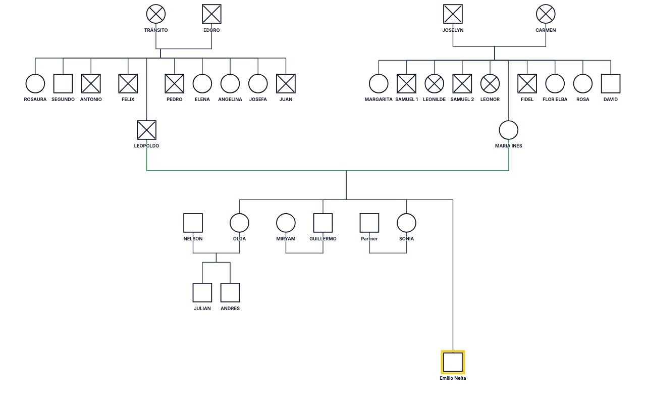 Emilio Neita's Family Genogram genogram