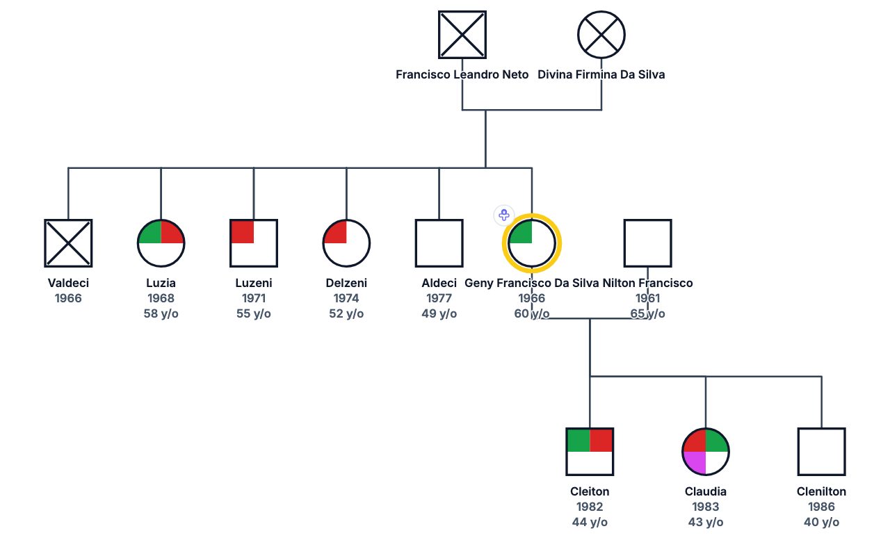 Geny Francisco Da Silva's Family Genogram genogram
