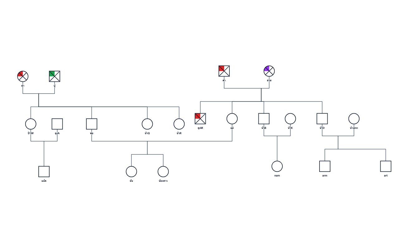 ปู่'s Family Genogram genogram